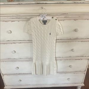 Ivory Polo sweater dress. Very good condition.